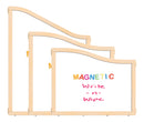 KYDZ Suite Cascade Panel - E To A-height - 36" Wide - Magnetic Write-n-Wipe