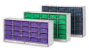 Rainbow Accents 20 Tub Mobile Storage - with Tubs - Navy