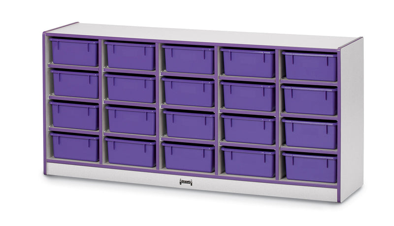 Rainbow Accents 20 Tub Mobile Storage - without Tubs - Teal