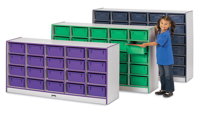Rainbow Accents 25 Tub Mobile Storage - without Tubs - Navy