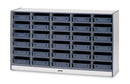 Rainbow Accents 30 Paper-Tray Mobile Storage - with Paper-Trays - Navy