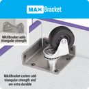 Rainbow Accents 30 Tub Mobile Storage - with Tubs - Teal