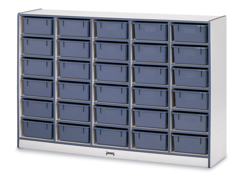 Rainbow Accents 30 Tub Mobile Storage - without Tubs - Black