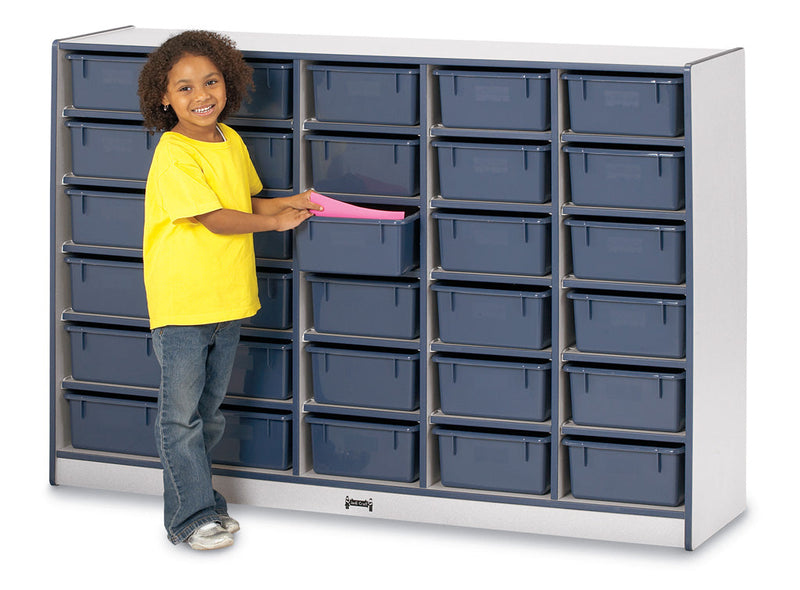 Rainbow Accents 30 Tub Mobile Storage - without Tubs - Black