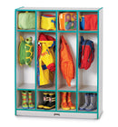 Rainbow Accents 4 Section Coat Locker - Teal
