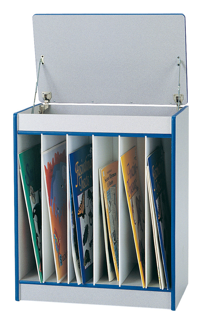 Rainbow Accents Big Book Easel - Magnetic Write-n-Wipe - Blue