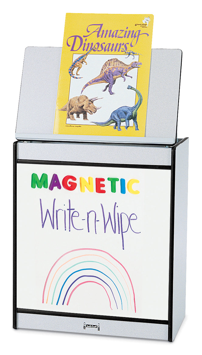 Rainbow Accents Big Book Easel - Magnetic Write-n-Wipe - Blue