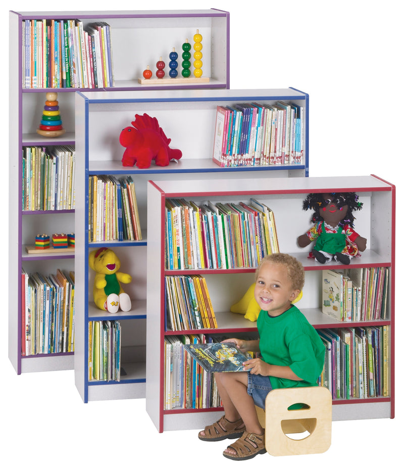 Rainbow Accents Tall Bookcase - Blue
