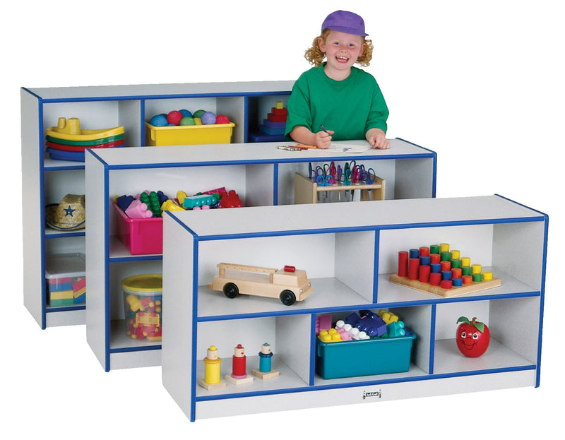 Rainbow Accents Toddler Single Mobile Storage Unit - Navy