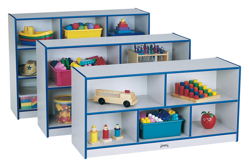 Rainbow Accents Toddler Single Mobile Storage Unit - Teal