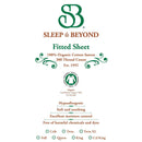 Sleep & Beyond 100% Organic Cotton Fitted Sheet
