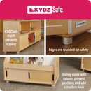 TrueModern Twenty-Cubbie Shelf - with White Cubbie-Trays