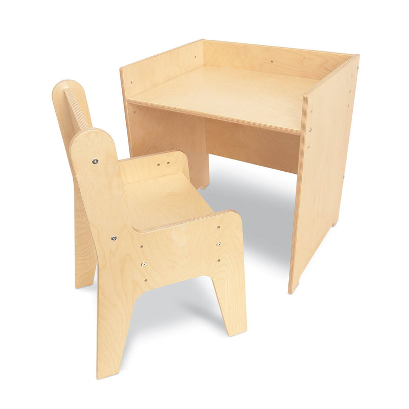 Whitney Brothers Adjustable Economy Desk and Chair Set