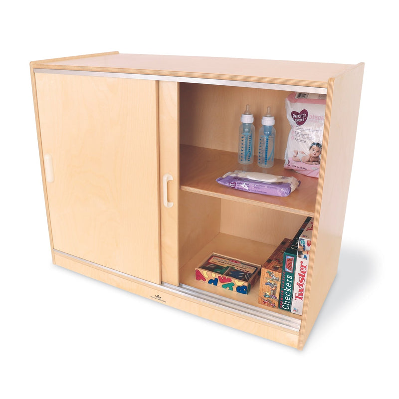 Whitney Brothers Sliding Doors Storage Cabinet