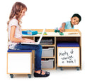 Whitney Brothers Stem Activity Desk And Mobile Bin Set