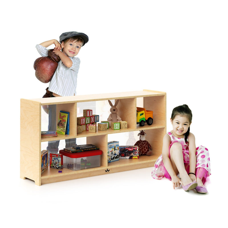 Whitney Brothers Toddler Acrylic Back Storage Cabinet 24H