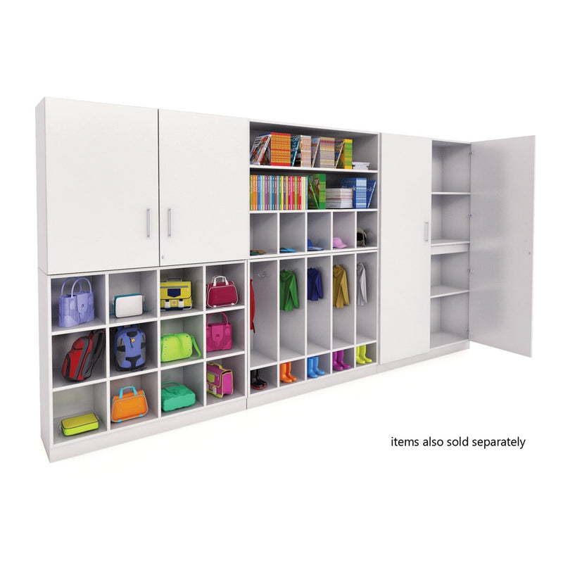 Whitney Brothers White Cubby Organizer Cabinet
