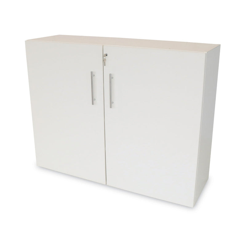 Whitney Brothers White Lockable Wall Cabinet