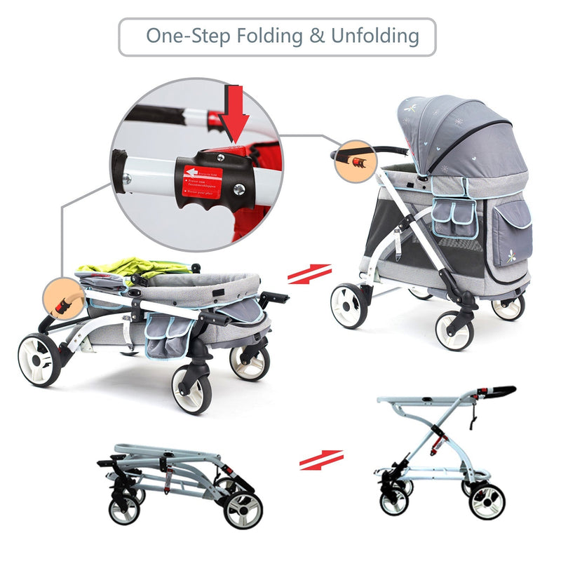 single wagon stroller Wonderfold MJ01 Chariot Mini Single Stroller Wagon
