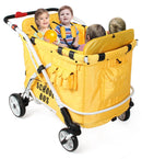 Wonderfold MJ06 Multifunction Quad Stroller Wagon - 4 Seater School Bus