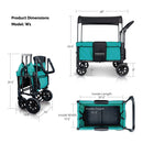 Wonderfold W1 Luxe Multifunctional Double Stroller Wagon - 2 Seater