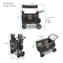 Wonderfold W4 Luxe Multifunctional Stroller Wagon - 4 Seater