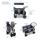 Wonderfold W4 Luxe Multifunctional Stroller Wagon - 4 Seater