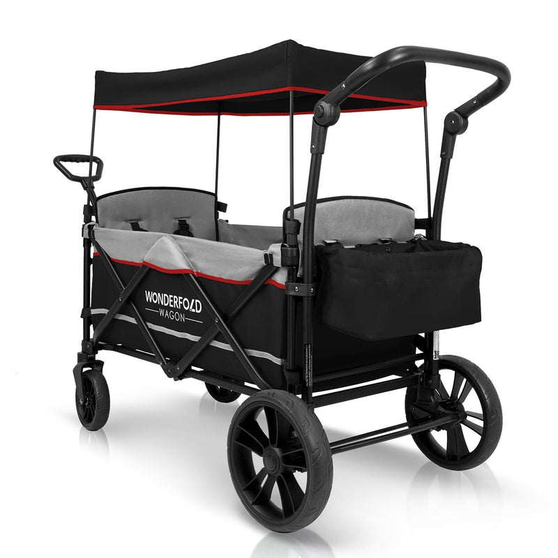 Wonderfold X2 Pull and Push Double Stroller Wagon - 2 Seater