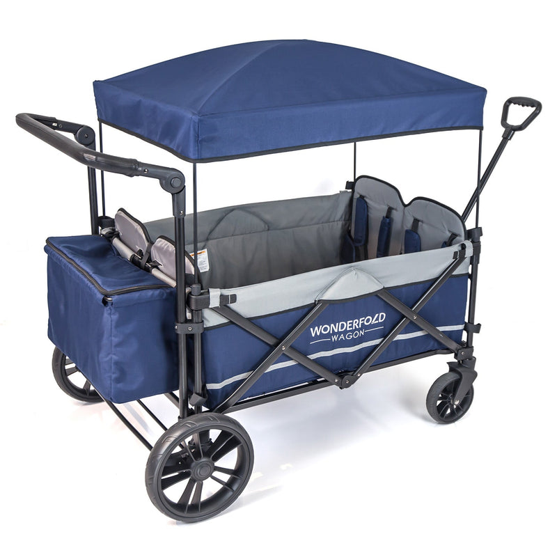 Wonderfold X4 Pull and Push Quad Stroller Wagon - 4 Seater