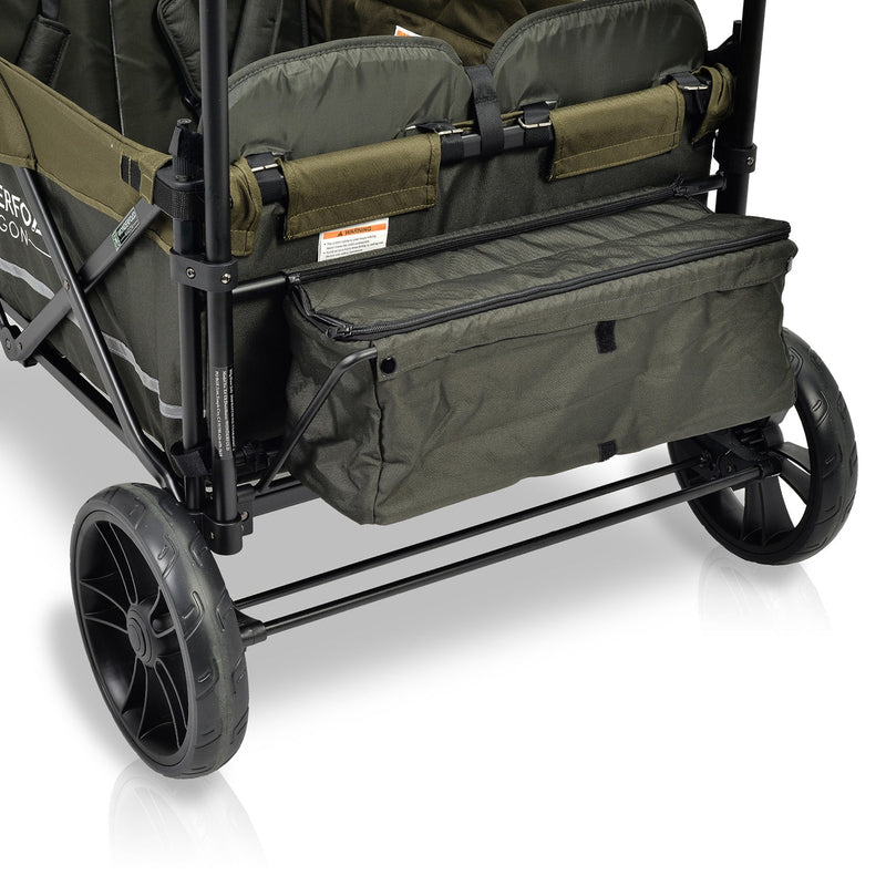 wonderfold wagon push/pull double stroller wagon Wonderfold X4 Woodland Green Pull and Push Double Stroller Wagon with