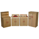 Wood Designs Set of 4 Classic Appliances with Deluxe Hutch
